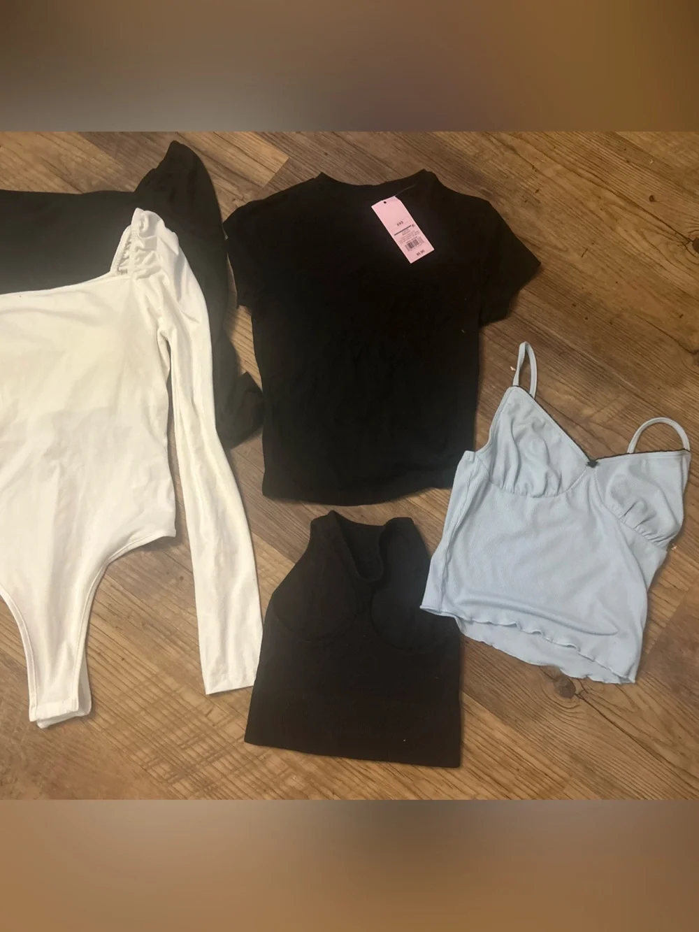 Teen Bundle long Sleeve Square Neck Bodysuits, tank top, 2 legging ect xxs